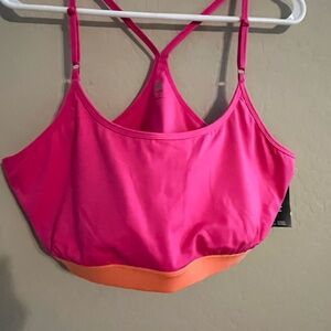 Ideology Pink and Orange Sports Bra